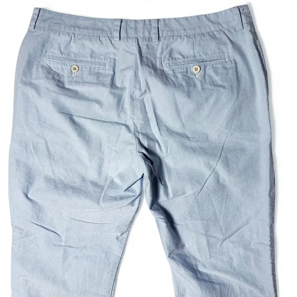 Vineyard Vines Slim Fit Breaker Pants Mens Actual Size 37x30 Blue Chino Preppy
